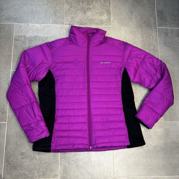 Columbia Powder Pillow Hybrid Jacket Women's XL Pink/Black NWOT - Picture 4 of 16